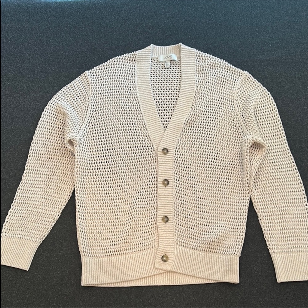 COS Men's Open-Knit Cream Sweater!